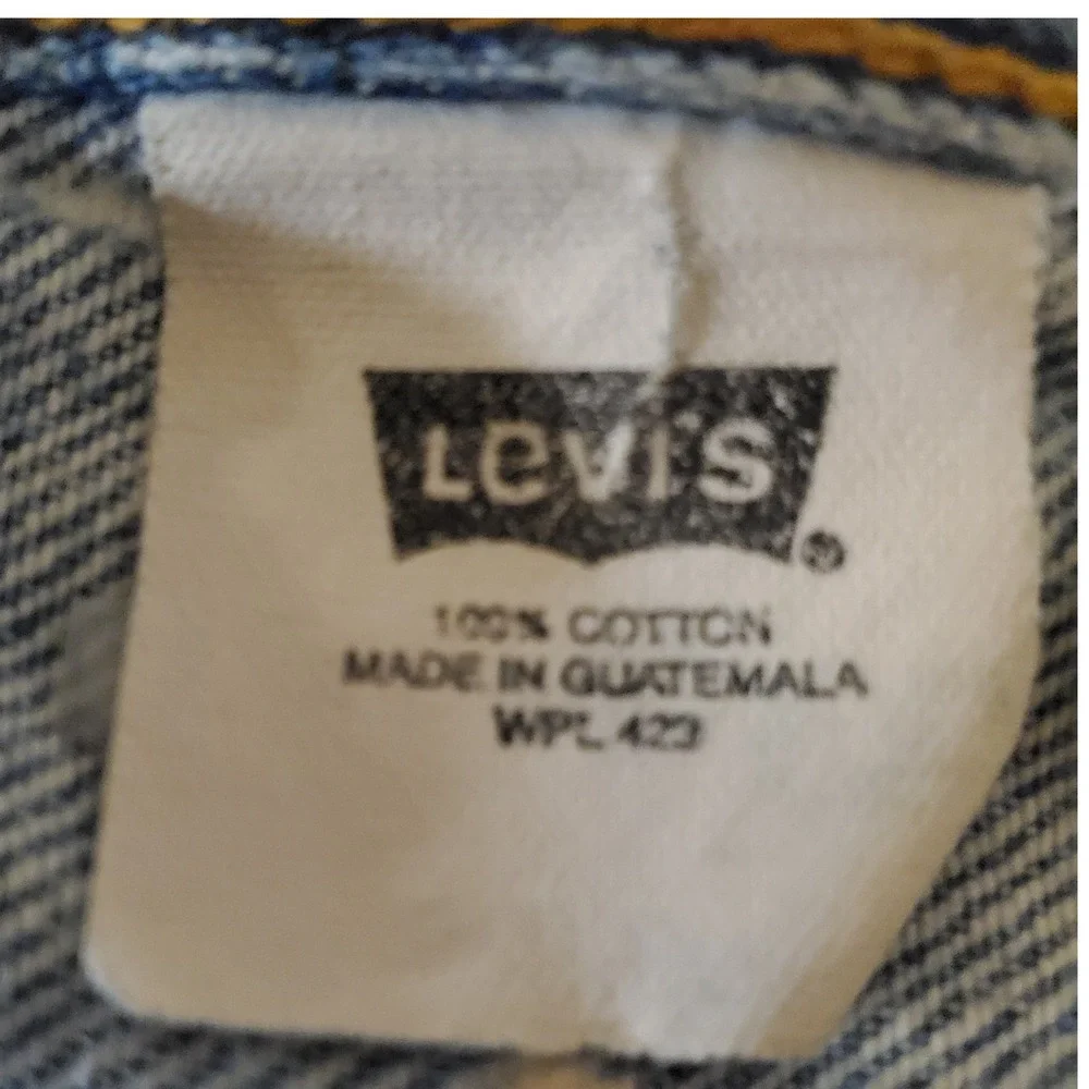 Levi Strauss 501 Jeans Mens W34 L36 Button Fly Light Wash‎ Denim